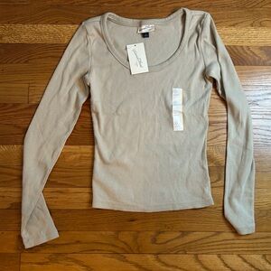 Universal Thread Beige Long Sleeve Top